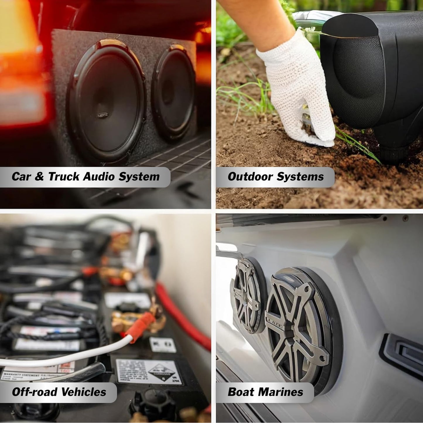 14 Gauge Speaker Wire - 30Ft Black Audio Cable for Car Speakers, Home Theater, Surround Sound, Radio - Durable Copper-Clad Aluminum AWG Wire for Clear Sound Transmission